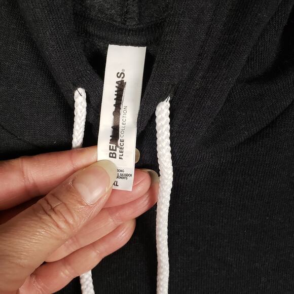 NWOT Bella + Canvas Heather Black Fleece Pullover Hoodie Women's Unisex Size XL - Picture 5 of 9
